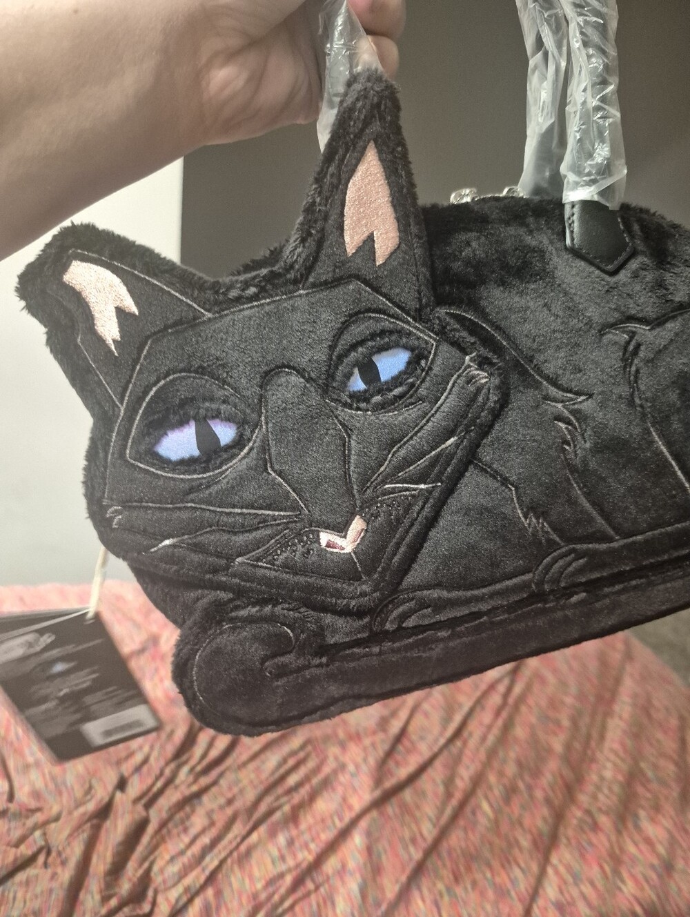 Loungefly Coraline Cat Plush 15th Anniversary Crossbody Bag - Picture 2 of 8